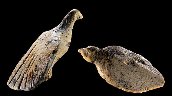 40.000 Jahre alte Vogelfiguren aus der eiszeitlichen Welterbehöhle Hohle Fels