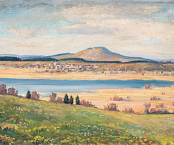 Blick auf Buchau und den Bussen