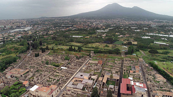 Pompeji mit Blick zum Vesuv