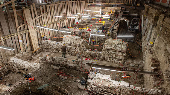 Ausgrabungen im Stadtcasino Basel