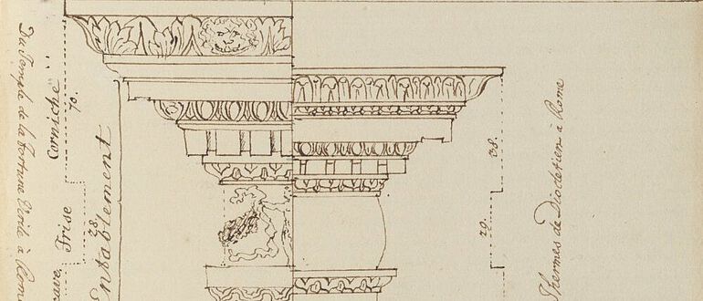 Teil einer Seite aus den Exzerptheften von Johann Joachim Winckelmann