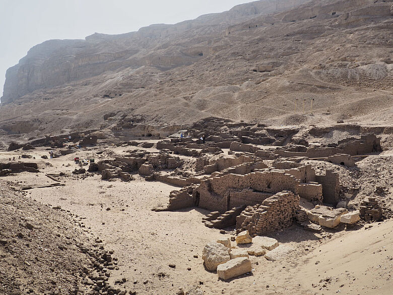 Ausgrabungsfläche in Athribis