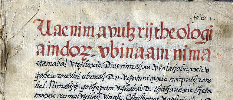 Deckblatt der Theologia Indorum