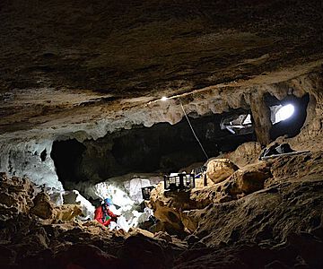 Blick ins Innere der Cueva de Malalmuerzo