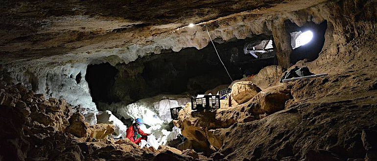 Blick ins Innere der Cueva de Malalmuerzo