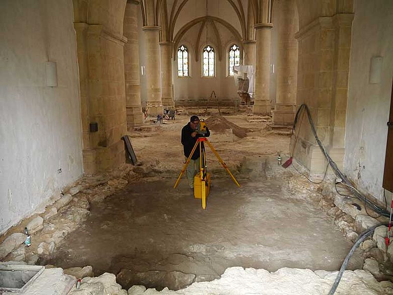 Ausgrabung in der Christuskirche