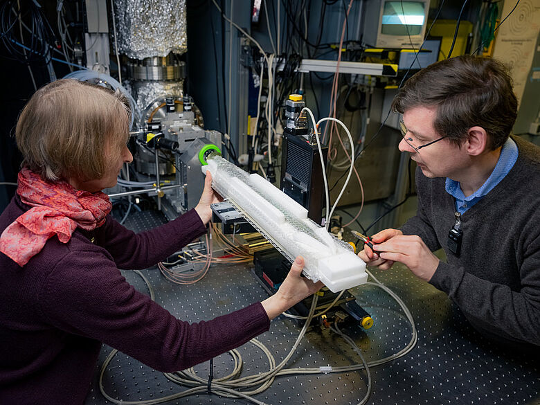 Vorbereitung für Messung am BESSY II