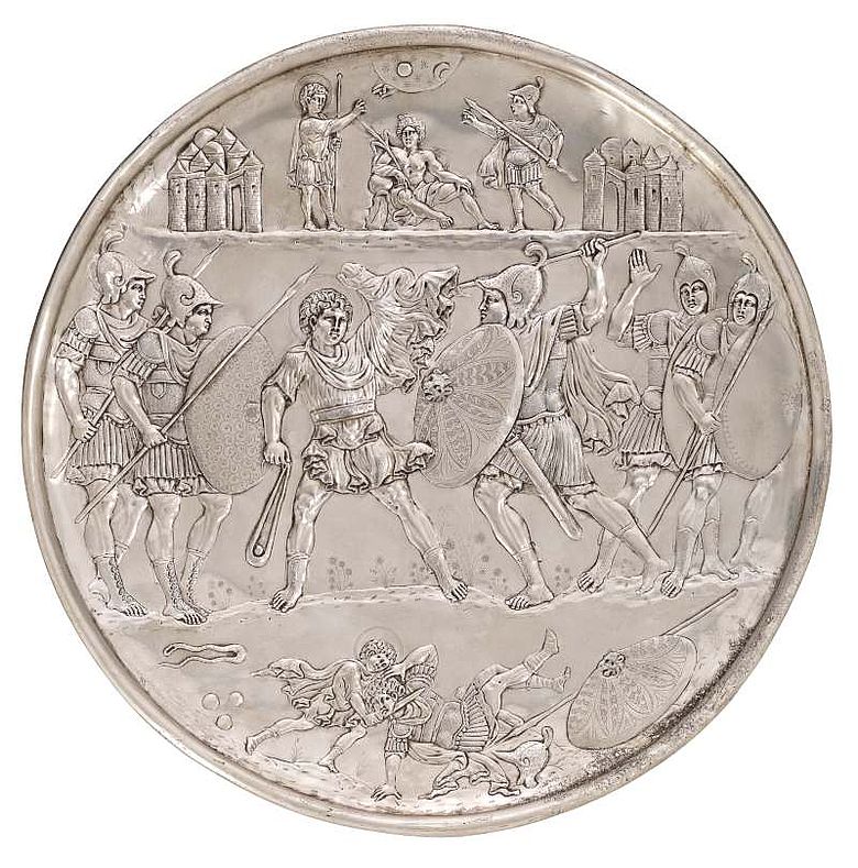 Kopie eines byzantinischen Silbertellers aus der Sammlung des RGZM