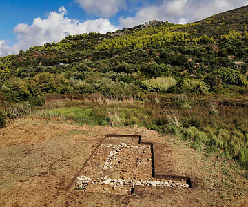 Lage der Ausgrabungsfläche
