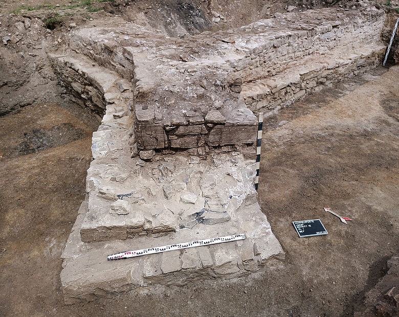 Strebepfeiler der vermutlichen Katharinenkapelle