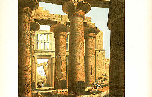 Säulenhalle im Tempel von Karnak