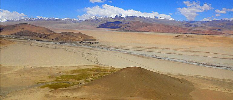Ausgrabungsstätte Su-re im tibetischen Hochland