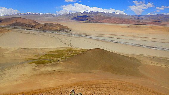 Ausgrabungsstätte Su-re im tibetischen Hochland