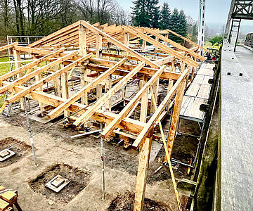 Wachhaus auf der Römerbaustelle