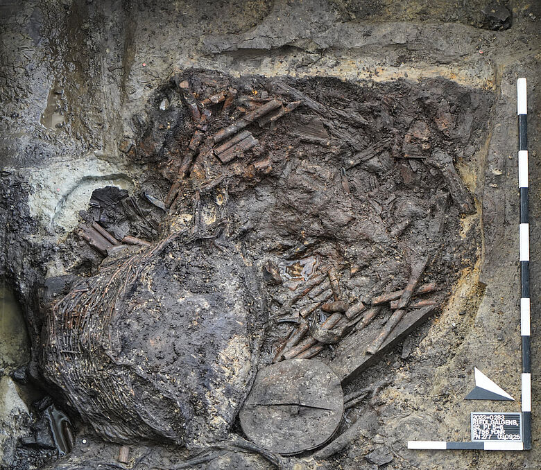 Reste der Bestattung