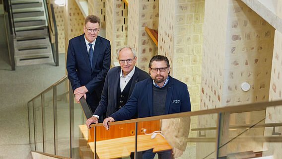 Prof. Dr. Johannes Wessels, Prof. Hubert Wolf und Prof. Dr. Patrick Sänger Prof. Dr. Johannes Wessels, Prof. Hubert Wolf und Prof. Dr. Patrick Sänger