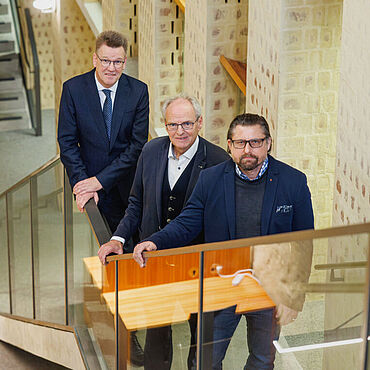 Prof. Dr. Johannes Wessels, Prof. Hubert Wolf und Prof. Dr. Patrick Sänger Prof. Dr. Johannes Wessels, Prof. Hubert Wolf und Prof. Dr. Patrick Sänger