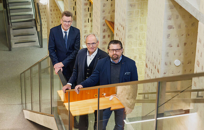 Prof. Dr. Johannes Wessels, Prof. Hubert Wolf und Prof. Dr. Patrick Sänger Prof. Dr. Johannes Wessels, Prof. Hubert Wolf und Prof. Dr. Patrick Sänger