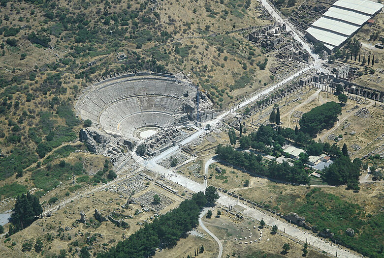 Theater von Ephesos (Luftbild)