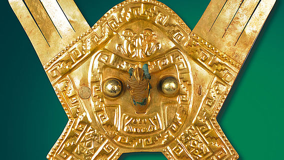Goldener Inka-Kopfschmuck