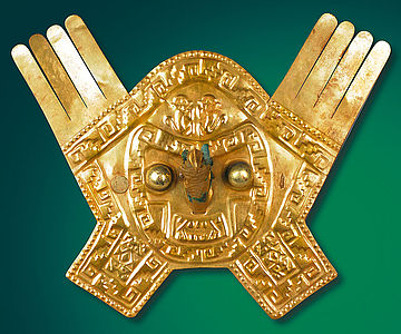 Goldener Inka-Kopfschmuck