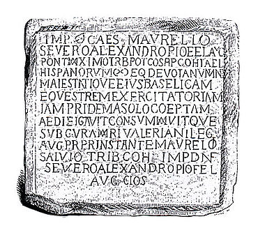 Römische Bauinschrift Römische Bauinschrift