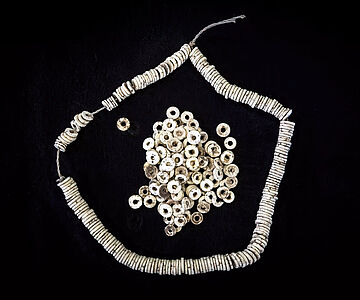 Straußeneierschalenperlenkette