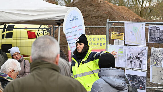 Führung über die Ausgrabung