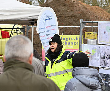 Führung über die Ausgrabung