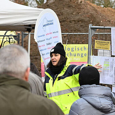 Führung über die Ausgrabung