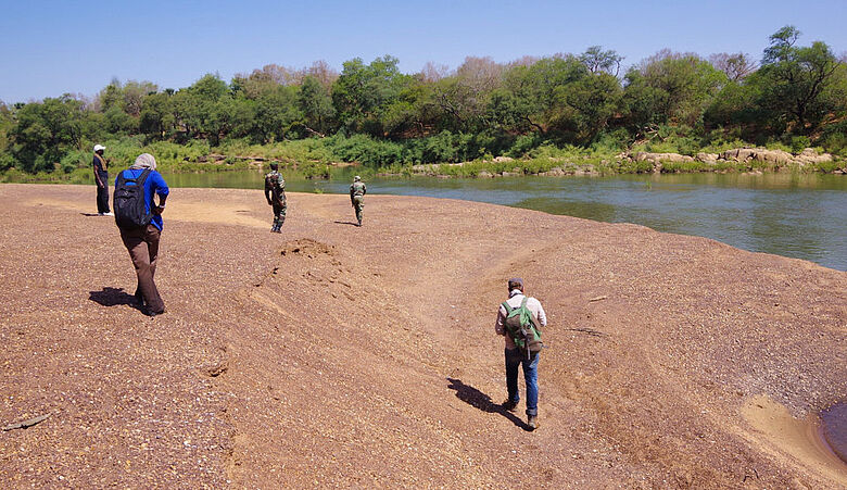Feldbegehung am Gambia-Fluss