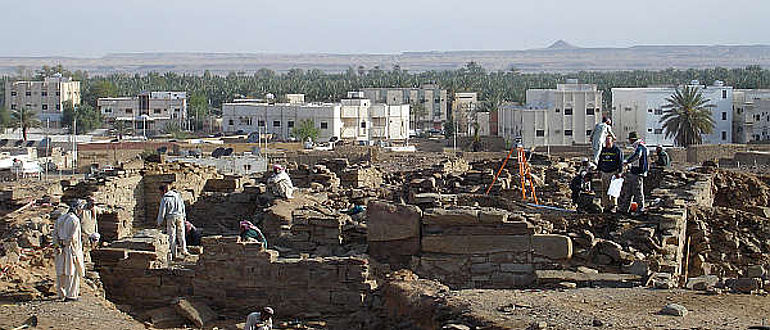 Der Fundort des neu entdeckten Textfragments in der Oase Tayma (Foto: DAI)