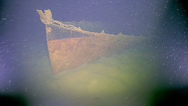 Wrack der SD Baden (ehem. Kaiser Wilhelm) am Gund des Bodensees Wrack der SD Baden (ehem. Kaiser Wilhelm) am Gund des Bodensees