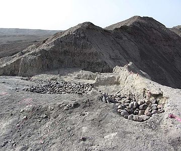 Die Ausgrabungsstätte Bokol Dora während der Grabungen im Jahr 2015