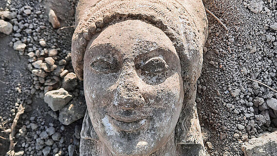 Kopf der Kore bei der Auffindung Kopf der Kore bei der Auffindung