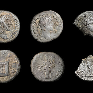 Römische Münzen aus dem Marschlager Römische Münzen aus dem Marschlager