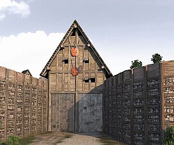 Virtuelle Rekonstruktion des Staffelberger Westtors