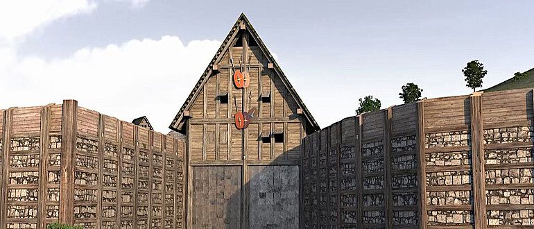 Virtuelle Rekonstruktion des Staffelberger Westtors