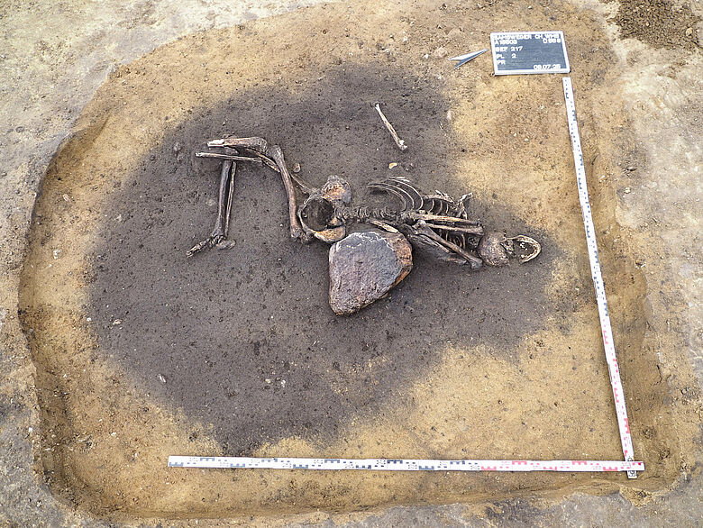 Irreguläre spätbronzezeitliche Bestattung