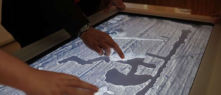 Der Multi-Touch-Table (Foto: Martin Grubinger, FHSTP)