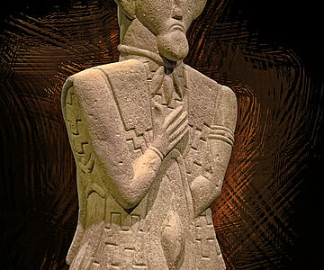 Skulptur des Keltenfürsten vom Glauberg