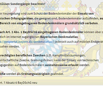 Neues Denkmalschutzgesetz in Bayern