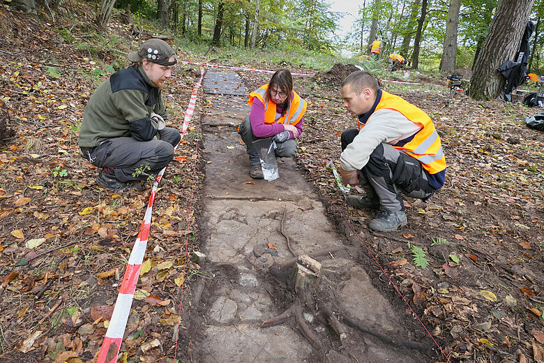 KZ Walbeck Ausgrabung ehem. Baracke