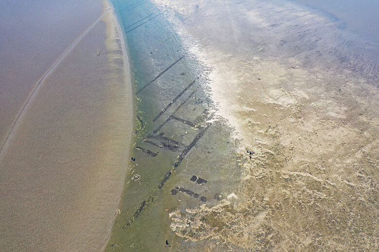 Untergegangene Siedlung im Watt Untergegangene Siedlung im Watt