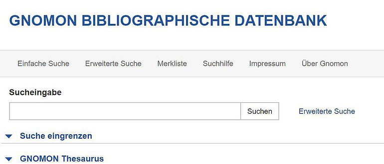 GNOMON Suche GNOMON Suche