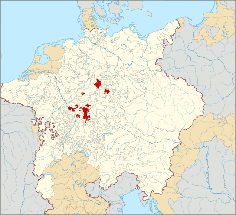 Kurmainz im Heiligen Römischen Reich um 1618