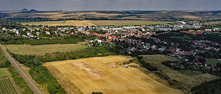 Blick in Richtung Norden über den Hügel ›Kleine Klaus‹ hinweg
