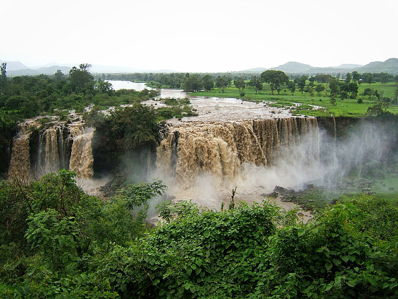 Wasserfall am Blauen Nil