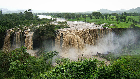 Wasserfall am Blauen Nil