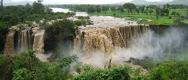 Wasserfall am Blauen Nil